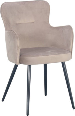 Pole to Pole - Wing Stoel - Velvet - Zand wit