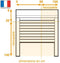 FRANKRIJK COMBI Aluminium rolluik - H 1,4 x B 1 m - Elektrische radiobesturing - Wit