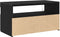 vidaXL - TV - Cabinets - met - LED - Lights - 2 - stuks - Zwart - Eiken - 75x35x40 - cm - Geengineerd - Hout