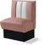 Bel Air Dinerbank Single Booth HW-70 Dusty Rose