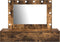 vidaXL - Wandmake-uptafel - met - LED-verlichting - in - Rook - Eik