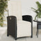 vidaXL - Tuinstoelen - 2 - st - verstelbaar - met - voetensteun - poly - rattan - zwart