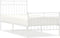 vidaXL - Bedframe - met - hoofd- - en - voeteneinde - metaal - wit - 90x190 - cm