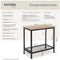 tectake® Filton - Bijzettafel - Industrieel design met 2 legplanken - Lichtbruin Eiken Sonoma