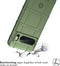 iMoshion Hoesje Geschikt voor Google Pixel 8 Pro Hoesje Siliconen - iMoshion Rugged Shield Backcover - Donkergroen