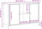 vidaXL - Tv-meubel - 100x35x65 - cm - bewerkt - hout - bruin - eikenkleur