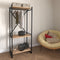KAST ALEXANDRA HOUSE LIVING - BERT_AR0360 - ZWART EK METAAL - HOUT MDP - 66 X 160 X 34 CM - INDUSTRIAL - 3 PLANKEN