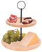 Excellent - Houseware - Etagère - 2-laags - rond - 16,5/21,5 - cm - bamboe