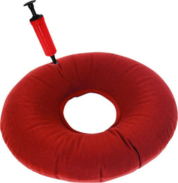 Aidapt - zitring - opblaasbaar aambeienkussen - 39 cm - rood (2 stuks)