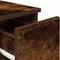 vidaXL - Nachtkastje - met - lade - 20x36x60 - cm - gerookt - eikenkleurig