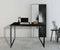 Bureau Stoer - laptoptafel - computertafel - industrieel vintage - zwart