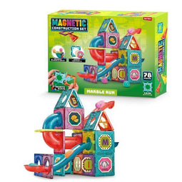 Magnetic Const. set knikkerbaan 51212A - Knikkerbaan - Magneet bouwstukken - Kleurrijk