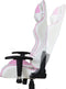 Gamestoel Thomas - bureaustoel racing gaming - ergonomisch - wit roze