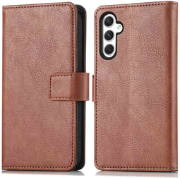 iMoshion Hoesje Geschikt voor Samsung Galaxy A25 / A24 Hoesje Met Pasjeshouder - iMoshion Luxe Bookcase - Bruin