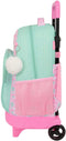 Glow Lab Amazing - Schoolrugzak met Wielen - Ergonomische bekleding 22 L - Groen Roze 33 x 45 x 22 cm