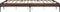 vidaXL - Bedframe - bewerkt - hout - metaal - bruin - eikenkleur - 160x200 - cm