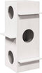 vidaXL - Kattenhuis - 43x43x90 - cm - massief - grenenhout - wit