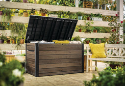 Keter Signature - Opbergbox - 870L weerbestendig en UV-bestendig - Walnut