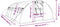vidaXL - Tuinkas - met - stalen - frame - 24 - m² - 6x4x2 - m - wit