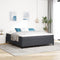 vidaXL - Boxspring - Bed - Donkergrijs - Super - King - Corduroy - Stof
