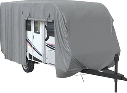 vidaXL - Caravanhoes - 670x250x220 - cm - vliesvlies - grijs