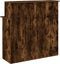 vidaXL - Receptiebalie - 100x50x103,5 - cm - bewerkt - hout - gerookt - eikenkleurig