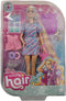 Barbie Totally Hair Doll - Blond, blauw, paars - Barbiepop