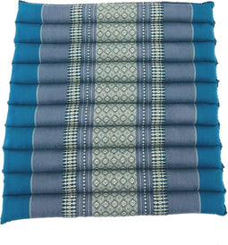 Meditatie yoga matje zitkussen origineel thais design 48 cm x 50 cm Blauw