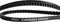 Gates CDX tandriem Carbon Drive 137T zwart