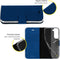 Accezz Samsung Galaxy S21 FE - Wallet Softcase Bookcase - 3 Pashouders - Donkerblauw