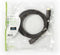 High Speed HDMI-Kabel met Ethernet - HDMI Connector - HDMI Female - 4K@30Hz - 10.2 Gbps - 2.00 m - Rond - PVC - Zwart - Envelop