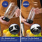 Safecourt Kitchen Blender - 1,5L Glas & 600ml To-Go beker - 1200W Krachtig & Stil - Zilver