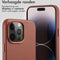 Accezz iPhone 14 Pro Max - Leren Backcover - Geschikt voor MagSafe - Sienna Brown