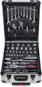 Kreator KRT951011 - Gereedschapskoffer - 253 delig - Trolley - Zilver