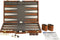 Buffalo BK1215M - Backgammon set - Kunstleren koffer met dobbelstenen - Bruin