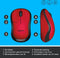 Logitech M220 Silent - Draadloze Muis - Ruisonderdrukking 90% - Rood