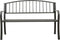 vidaXL - Tuinbank - 125 - cm - staal - grijs