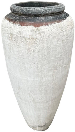 PTMD Bloempot Kajetan - 55x55x100 cm - Cement - Wit
