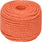 vidaXL - Werktouw - 24 - mm - 50 - m - polypropeen - oranje