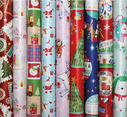 Benza cadeaupapier - Kerstpapier inpakpapier - 200 x 70 cm - 5 rollen (5 stuks)
