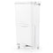 Coast 2-Laagse Prullenbak - 3 Compartimenten - 4 Wielen - 42,5 x 28 x 72,5 cm - Wit