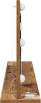 vidaXL - Make-up - Spiegel - met - LED - Licht - in - Oud - Hout - 100x45x18 - cm