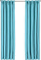 Larson - Luxe effen blackout gordijn - met haken - 1.5m x 2.5m - Turquoise