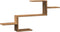 vidaXL - Wandschap - 104x15x49 - cm - bewerkt - hout - artisanaal - eikenkleurig