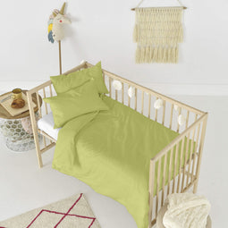 Happy Friday Duvet cover set 2 pieces Basic 100x120 cm (Cot) Green