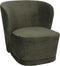 Fauteuil Claire - Vintage Groen Stof - Donkergroen - Comfortabele Fauteuil