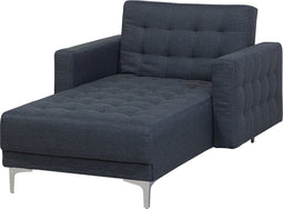 ABERDEEN - Chaise longue - Donkergrijs - Universeel - Polyester