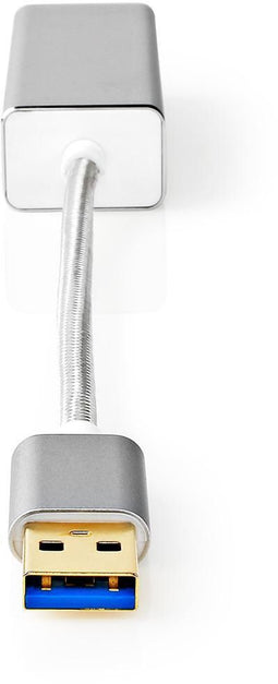 Nedis CCTB61950AL02 - Mediakabel USB 3.2 Gen 1 5Gbps - Hoogwaardige verbinding - Aluminiumkleur