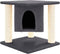 vidaXL - Kattenmeubel - met - sisal - krabpalen - 37 - cm - lichtgrijs