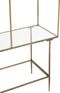 J-Line rek 3 Legplanken - metaal/glas - goud